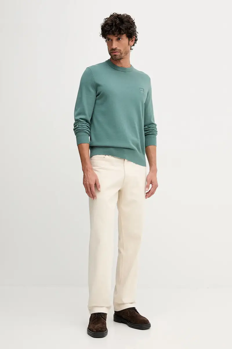 maglione in misto lana uomo colore blu navy 50527583 Turchese miniatura 2