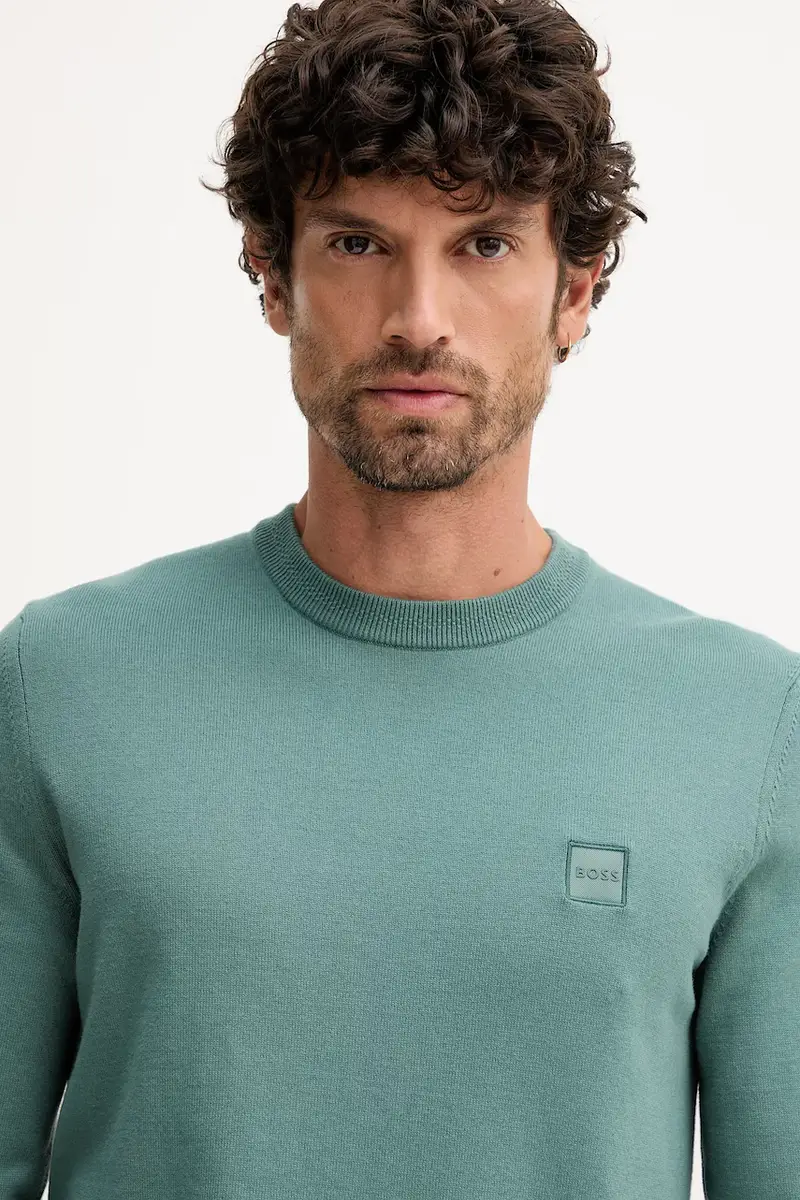 maglione in misto lana uomo colore blu navy 50527583 Turchese miniatura 4