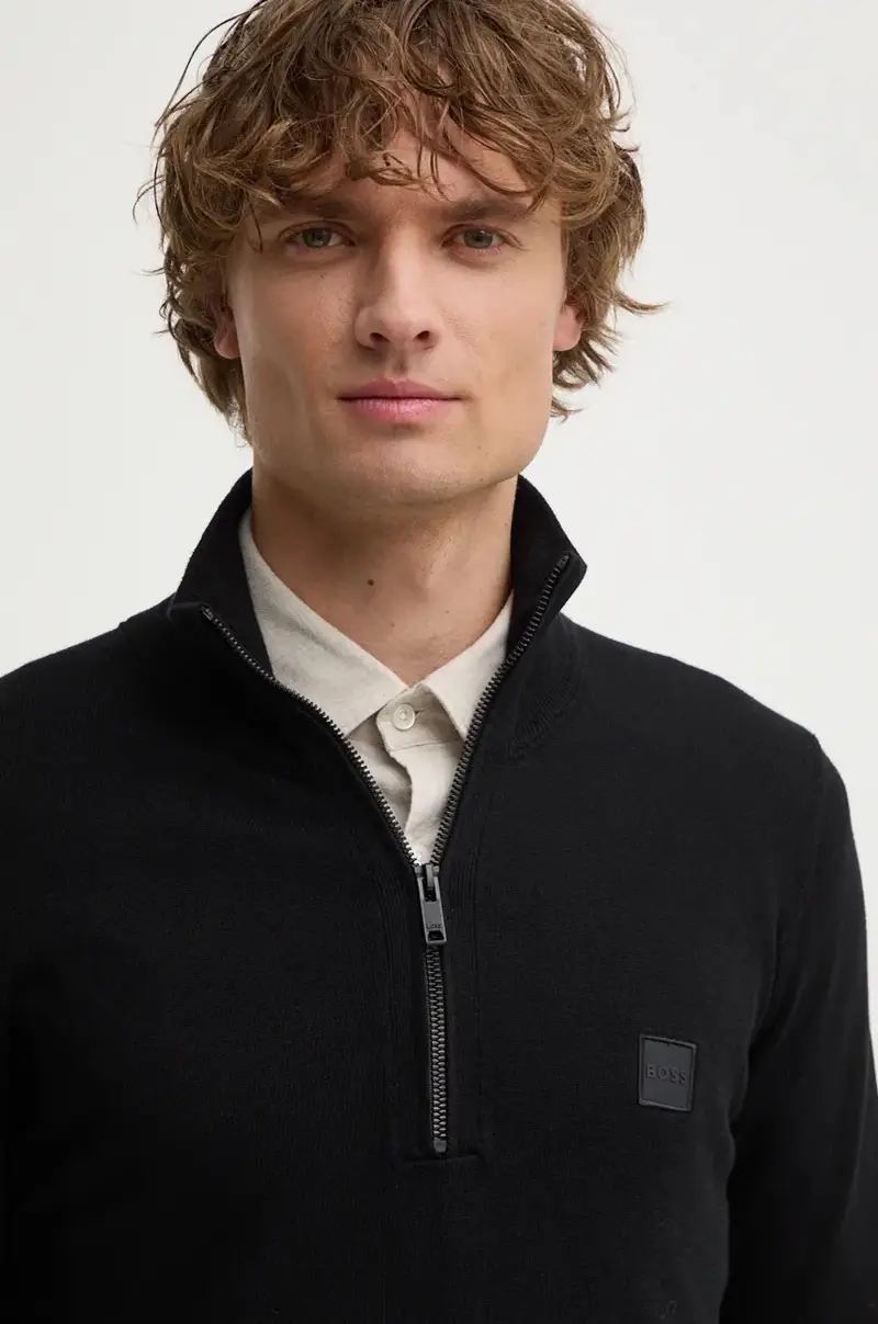 maglione in misto lana uomo colore nero 50527585 miniatura 4