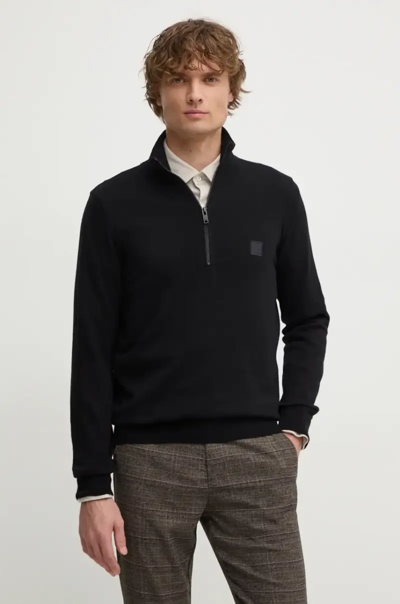 maglione in misto lana uomo colore nero 50527585