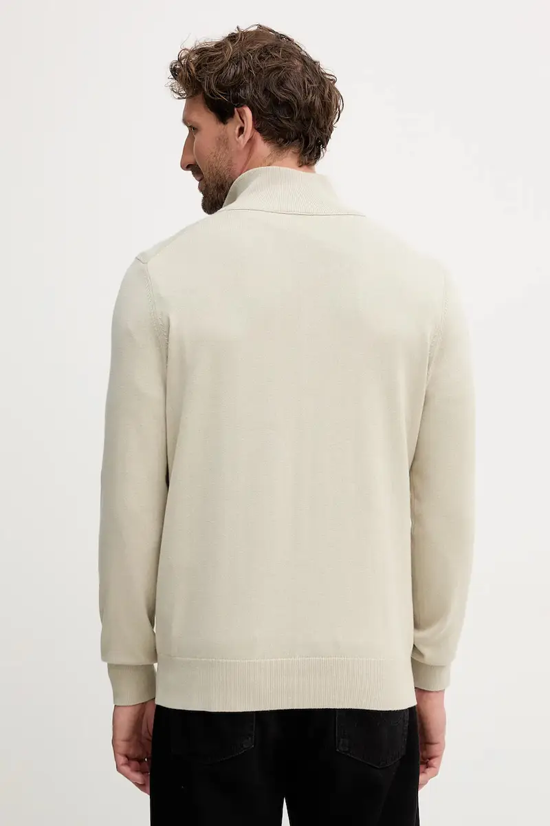 maglione in misto lana uomo colore nero 50527585 Beige miniatura 3