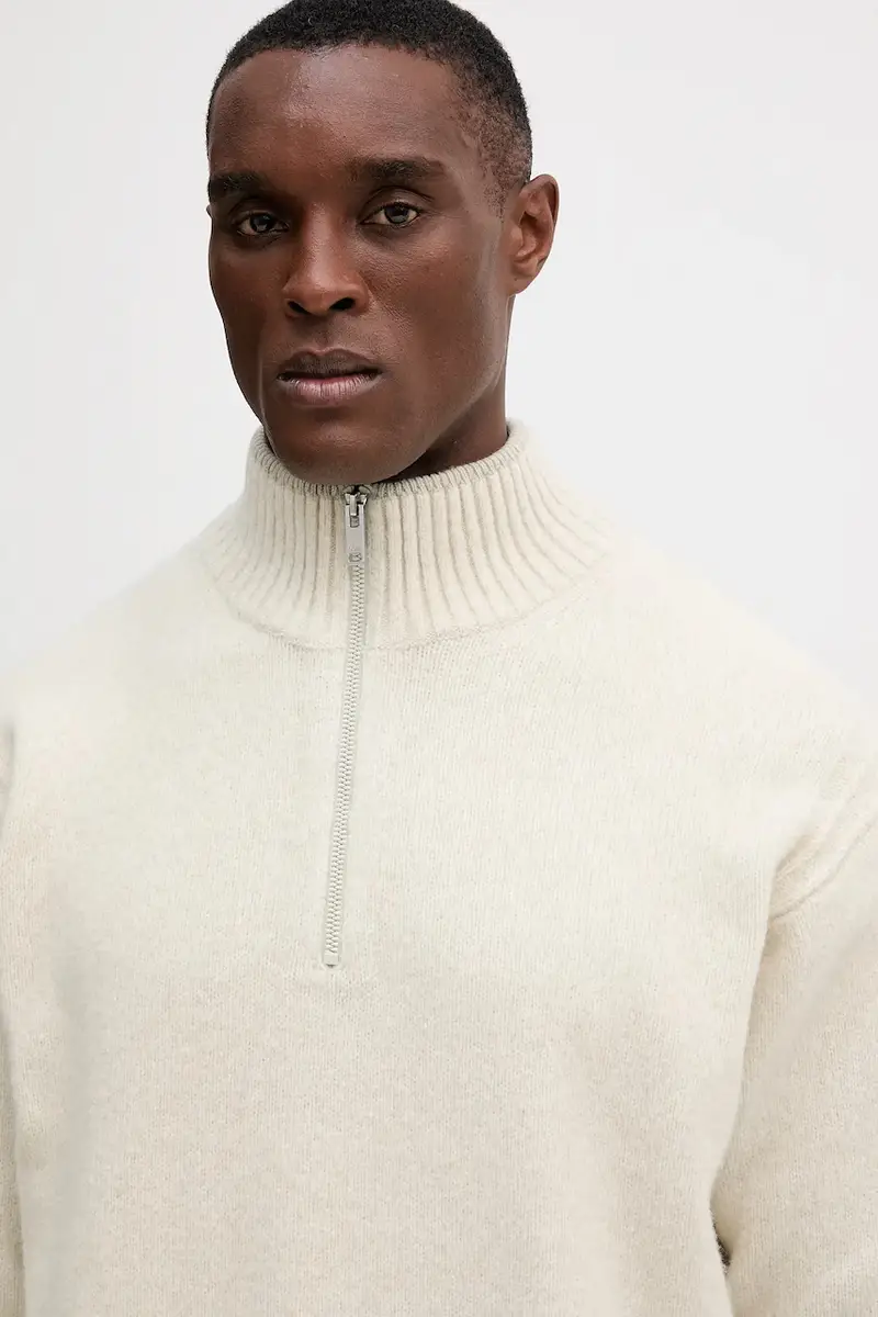 maglione uomo colore beige 50548669 miniatura 4