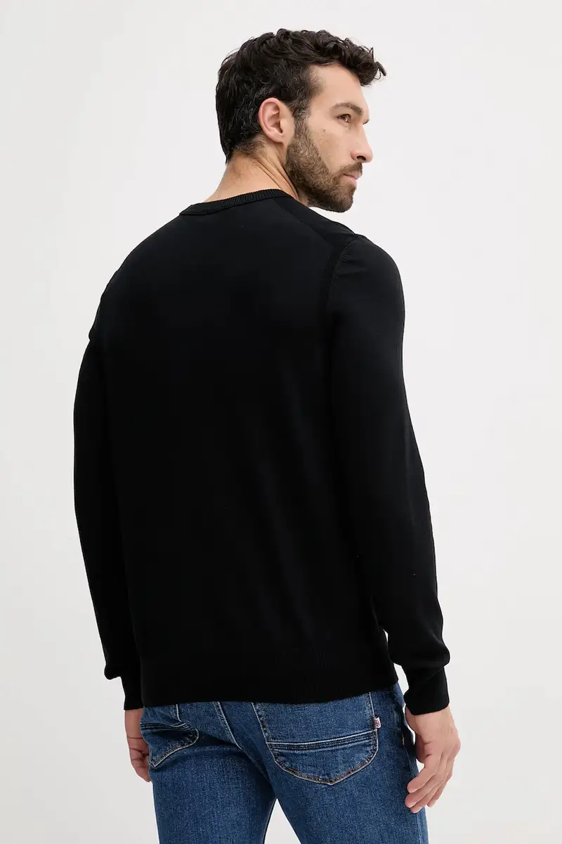 maglione uomo colore blu navy 50508766 Nero miniatura 3