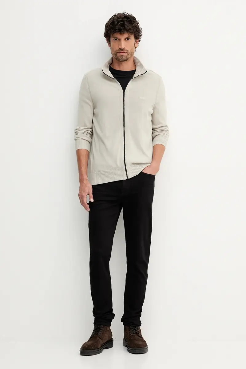 maglione uomo colore nero 50501750 Beige miniatura 2