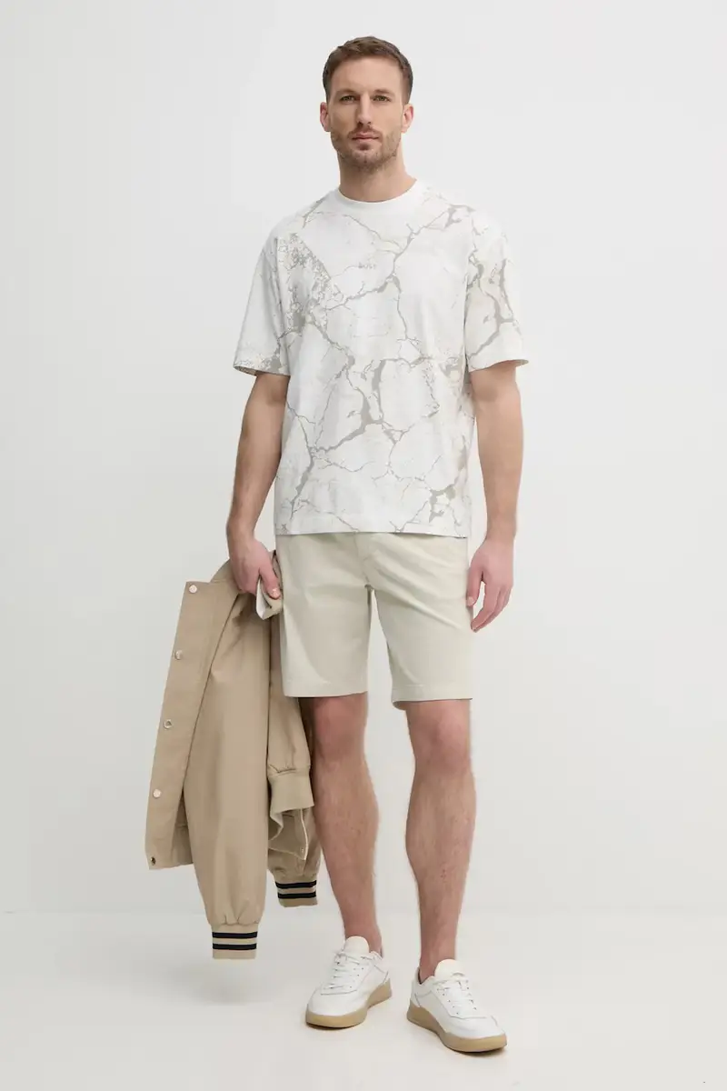 pantaloncini uomo colore beige 50536723 miniatura 2