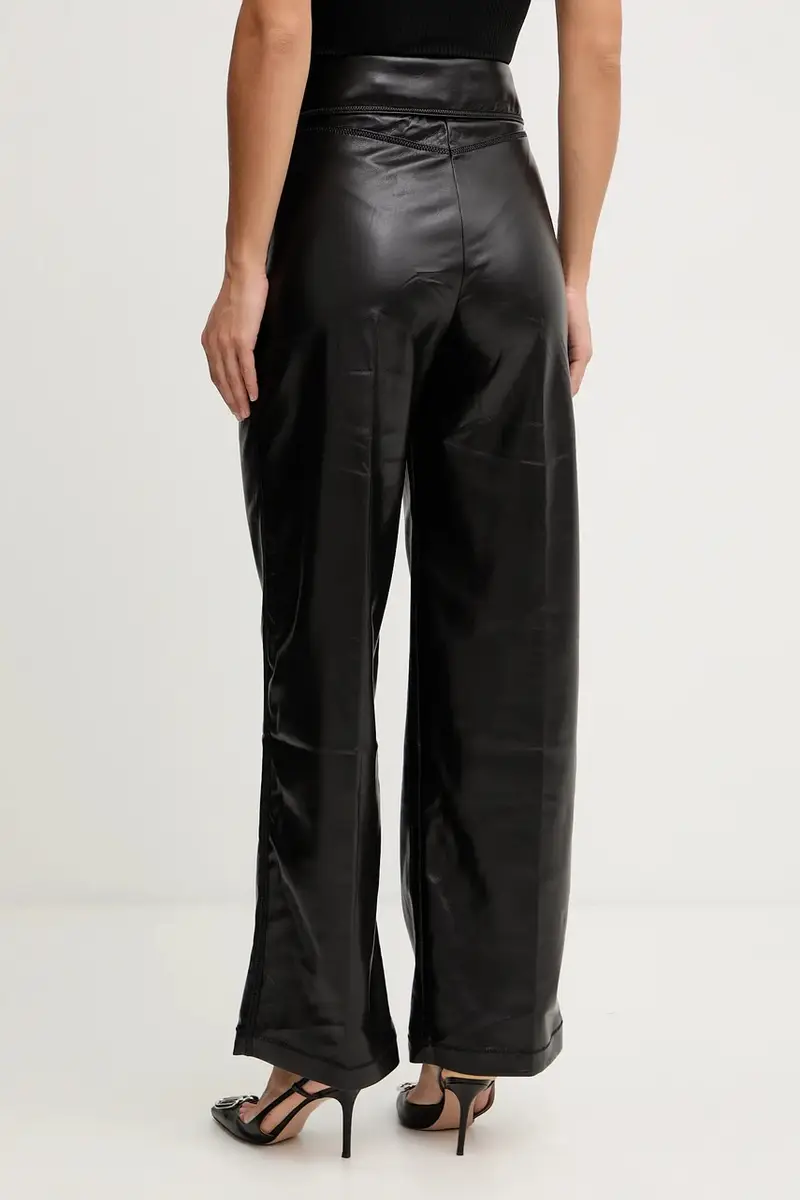 Boss Orange Boss arancione Pantaloni dritti neri in pelle miniatura 3