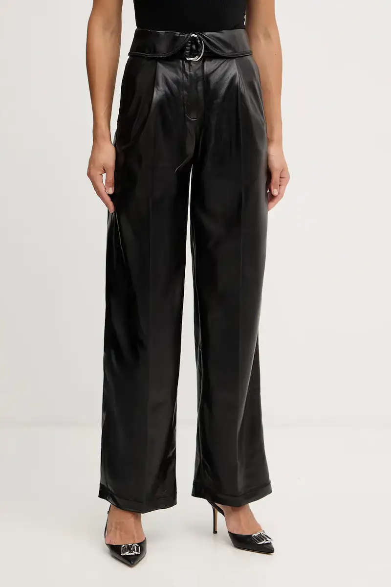 Boss Orange Boss arancione Pantaloni dritti neri in pelle