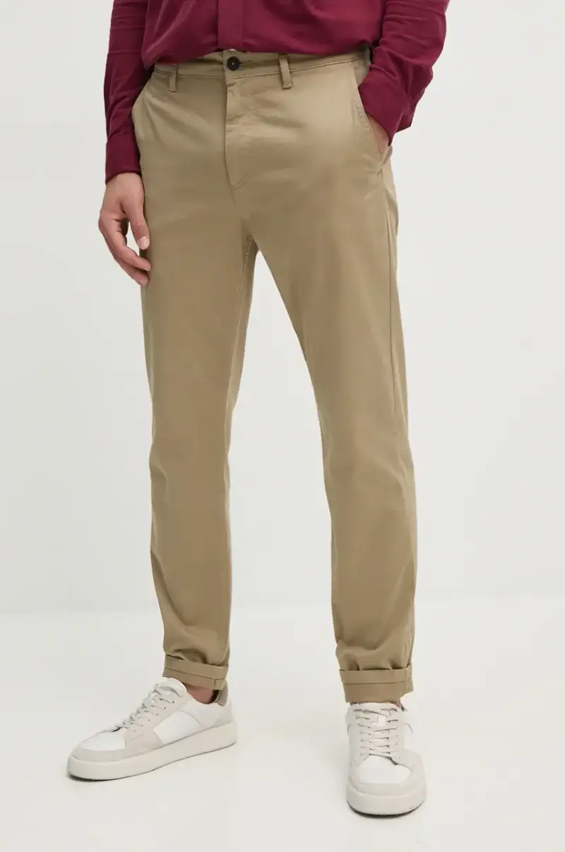 pantaloni Chino_tapered Beige