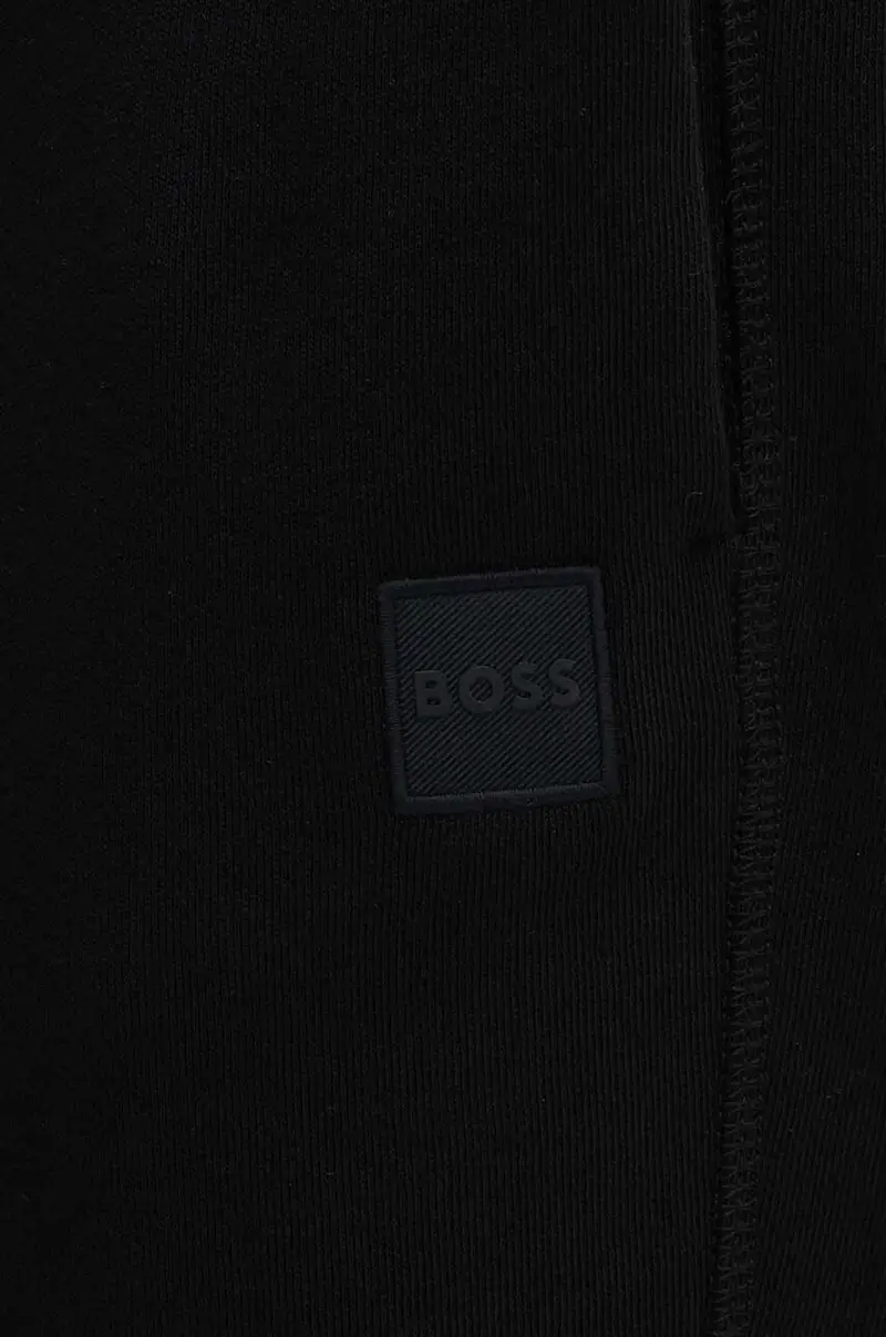 pantaloni da jogging in cotone colore nero miniatura 4