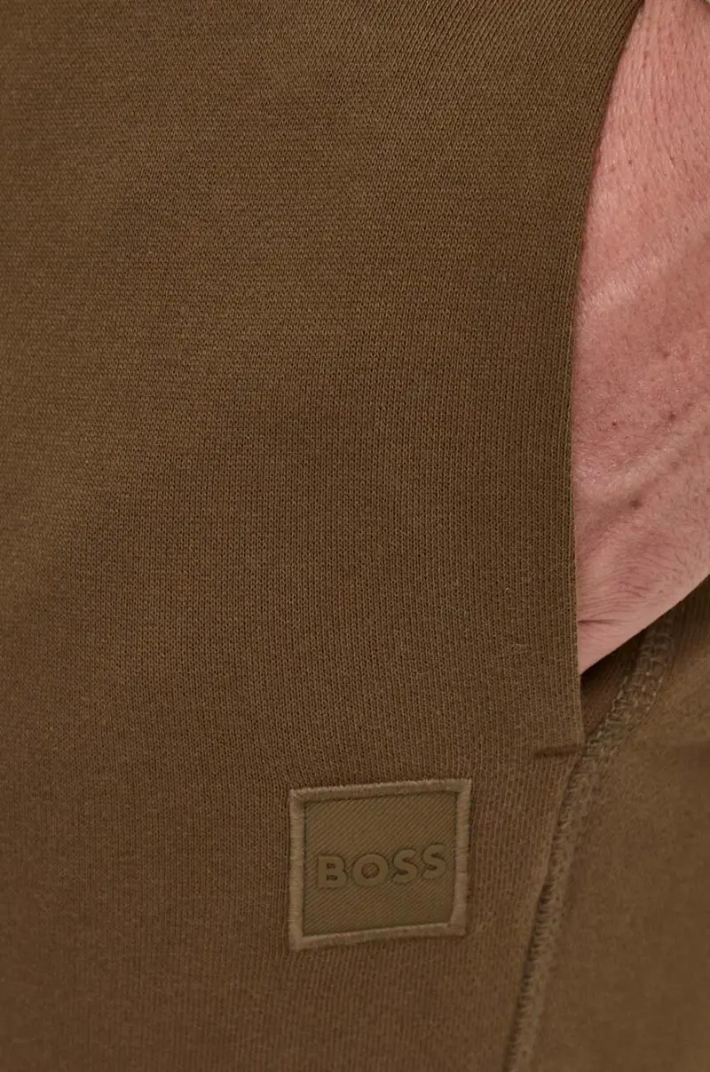 pantaloni da jogging in cotone colore verde miniatura 4