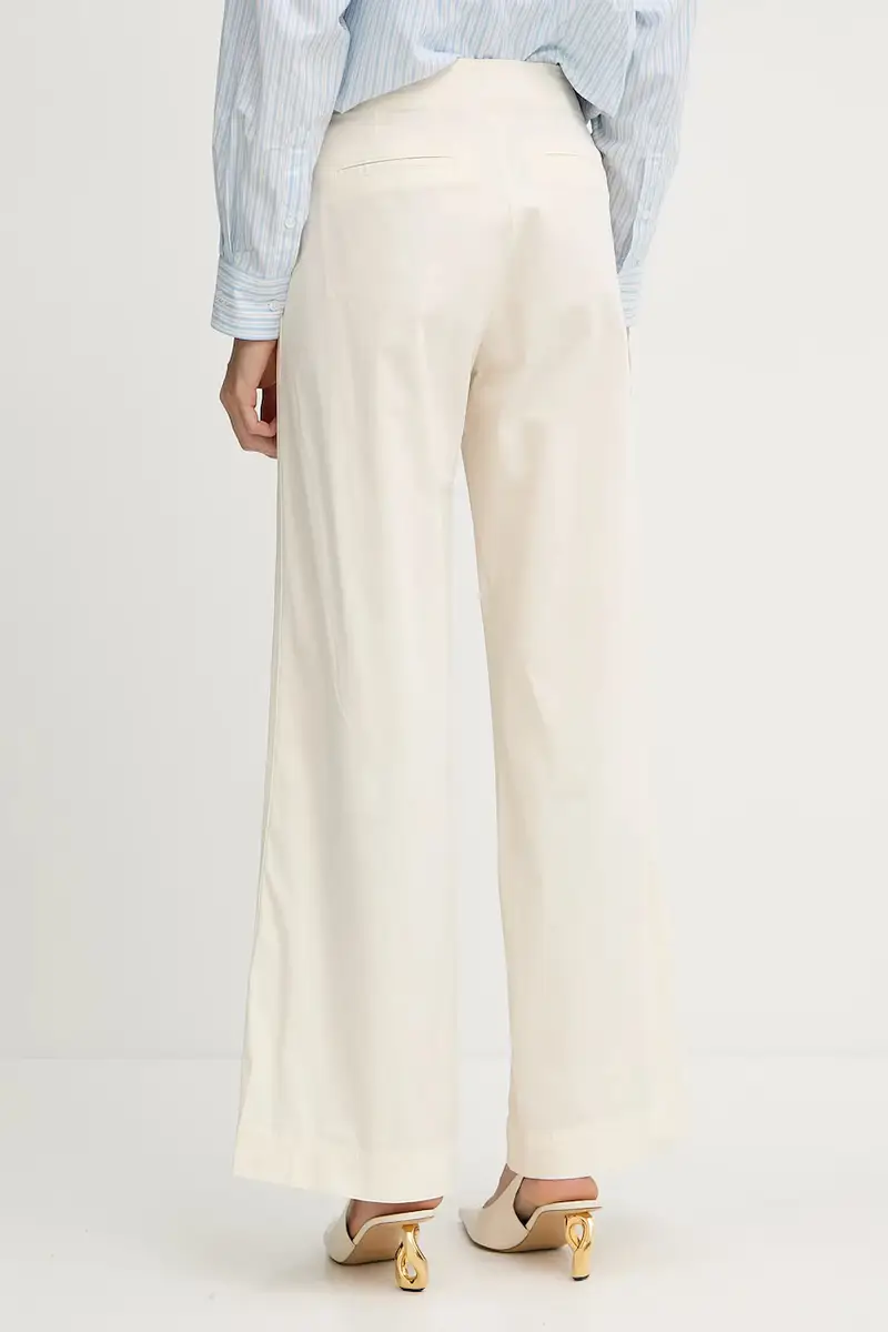 pantaloni donna colore beige 50541934 miniatura 3