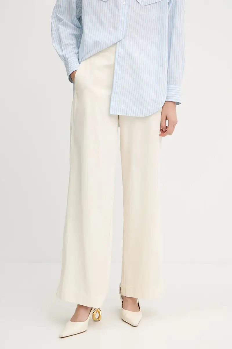 pantaloni donna colore beige 50541934