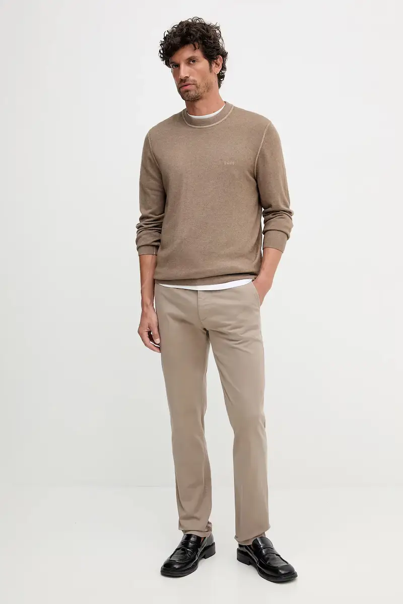 pantaloni uomo colore blu 50510933 Beige miniatura 2