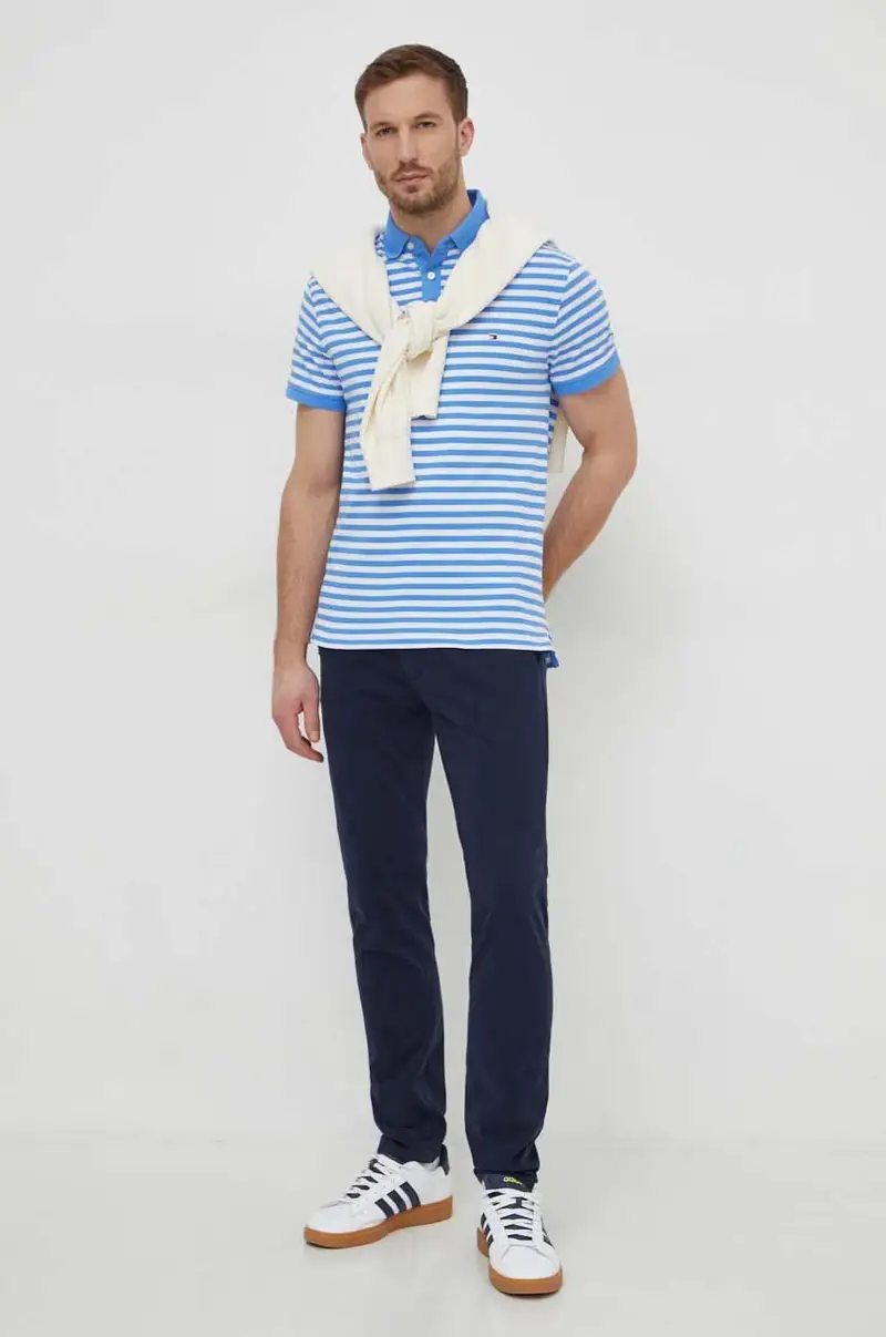 pantaloni uomo colore blu navy 50510933 miniatura 2