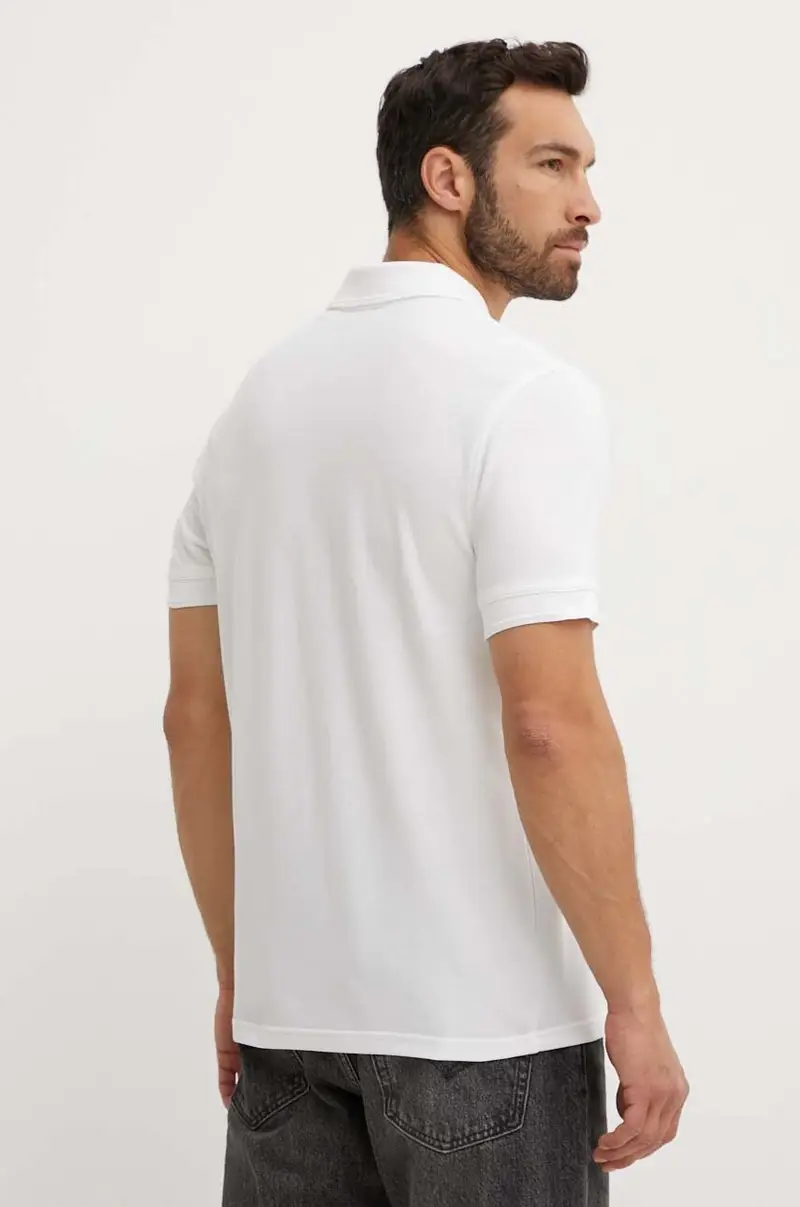 polo in cotone colore bianco 50507813 miniatura 2