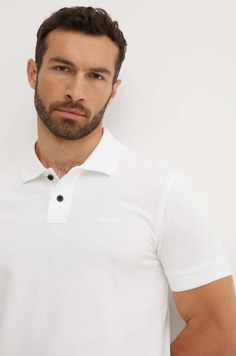 polo in cotone colore bianco 50507813 miniatura 3