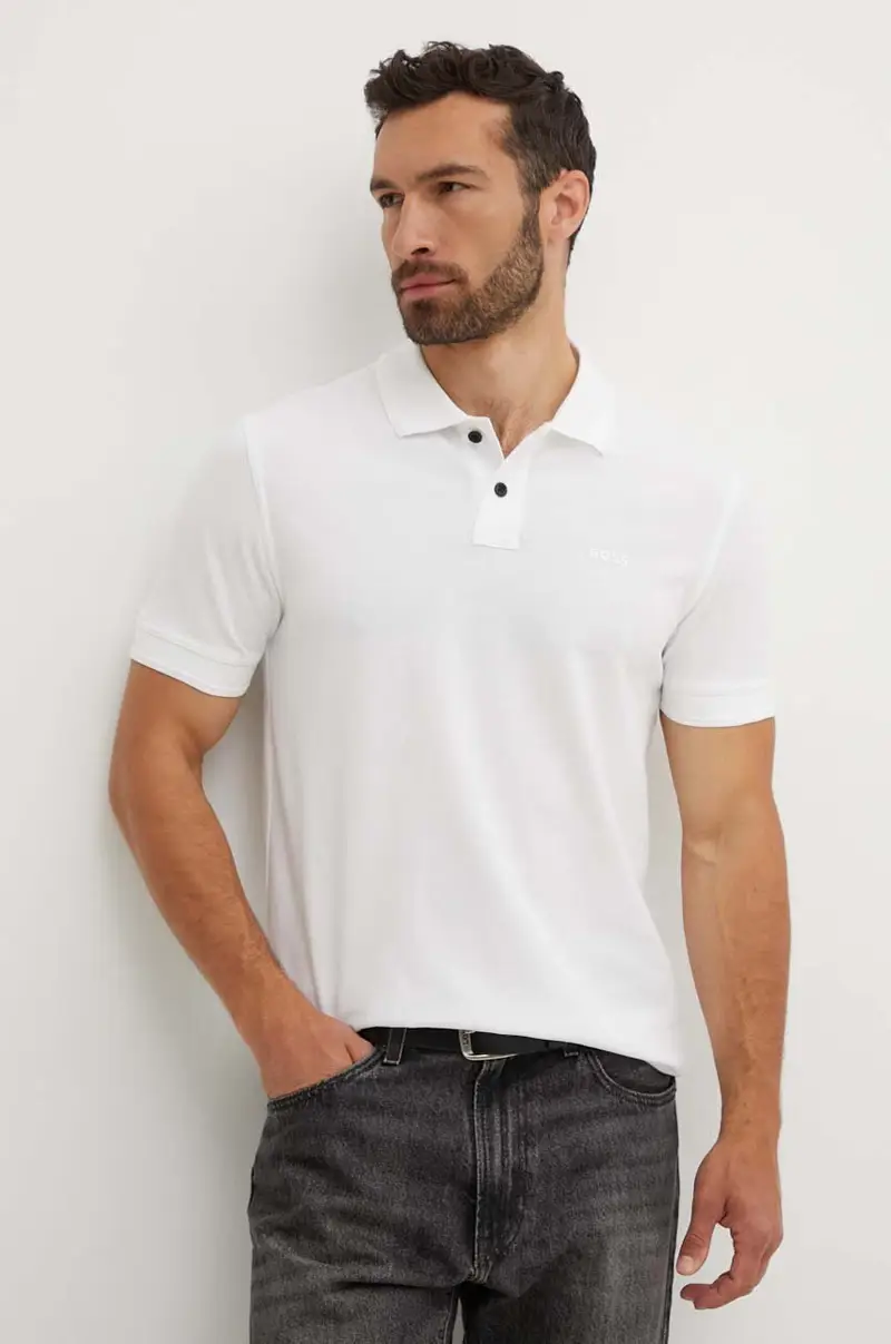 polo in cotone colore bianco 50507813