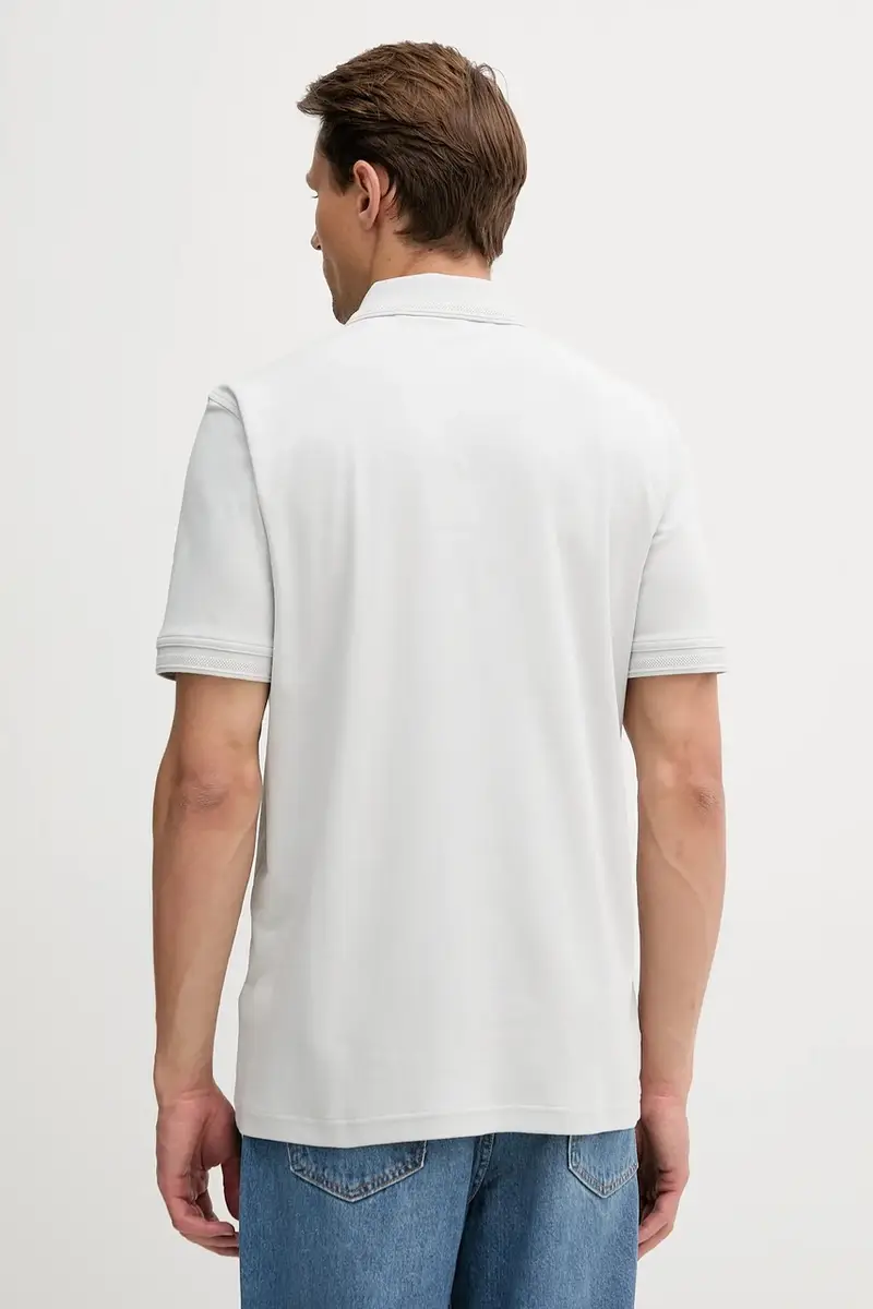 polo in cotone colore grigio 50520109 miniatura 2