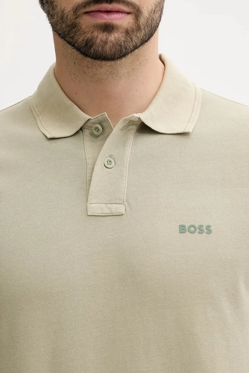 polo in cotone colore nero 50507813 Verde miniatura 4