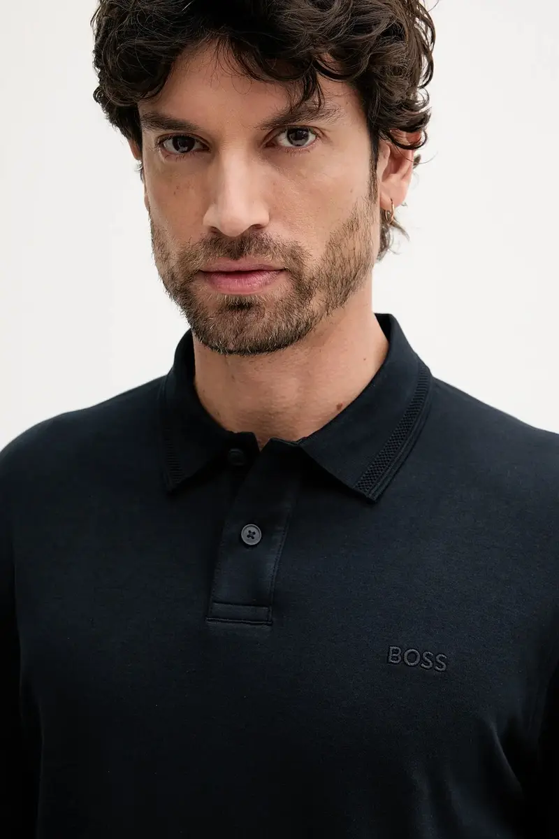 Boss Orange Polo Uomo Beige 3133457 miniatura 3