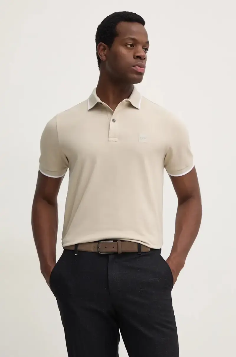 Boss Orange Polo Uomo Beige 3764648