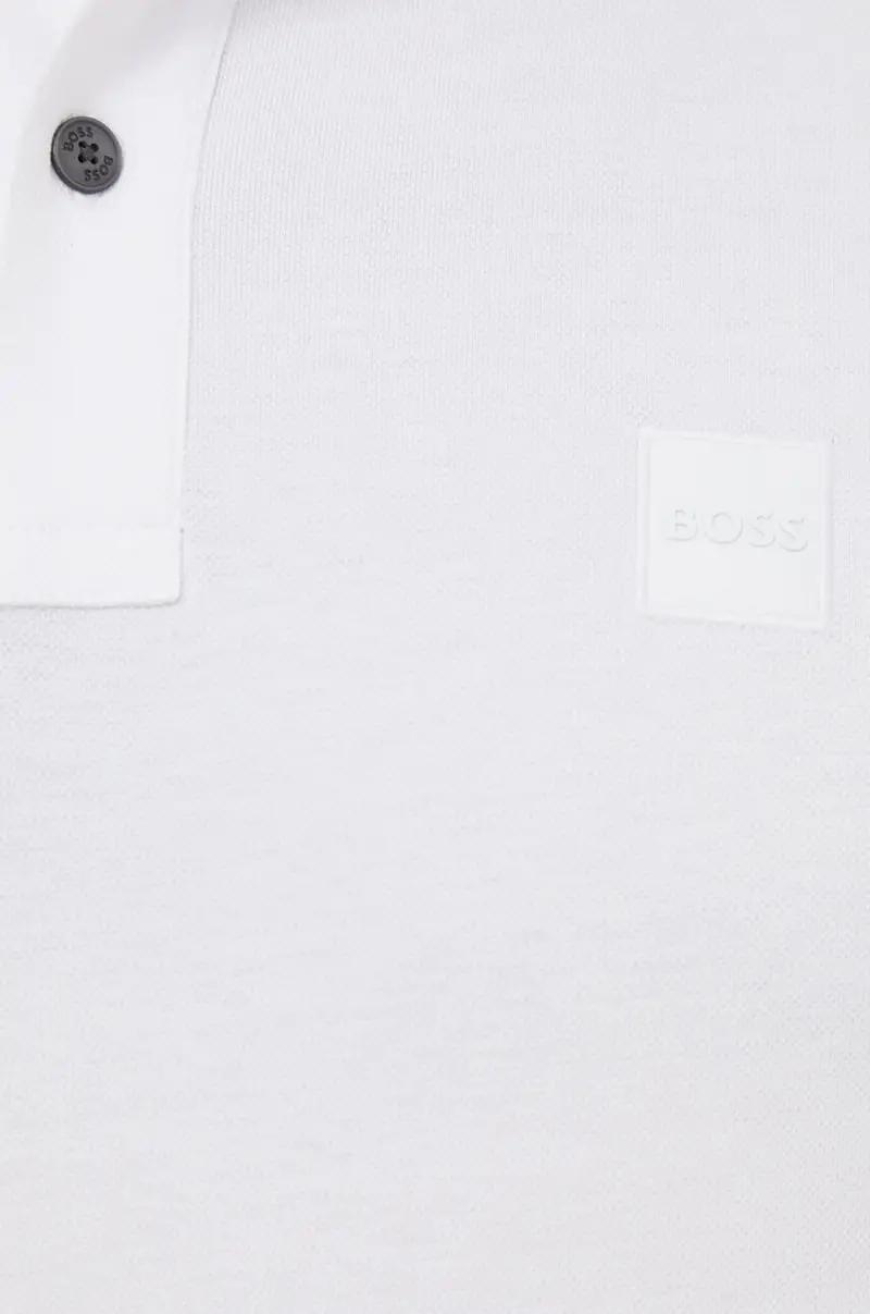 Boss Orange Polo Uomo Bianco 3123964 miniatura 4