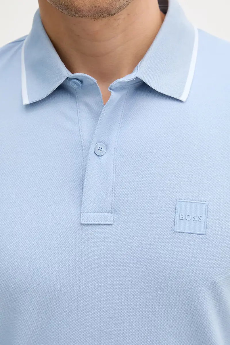 Boss Orange Polo Uomo Turchese 3158574 miniatura 4