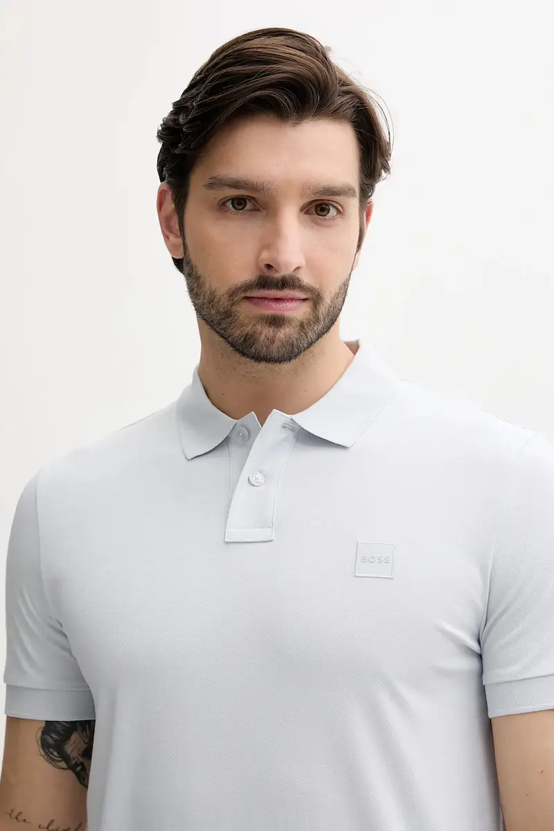 Boss Orange Polo Uomo Blu 3132125 miniatura 3