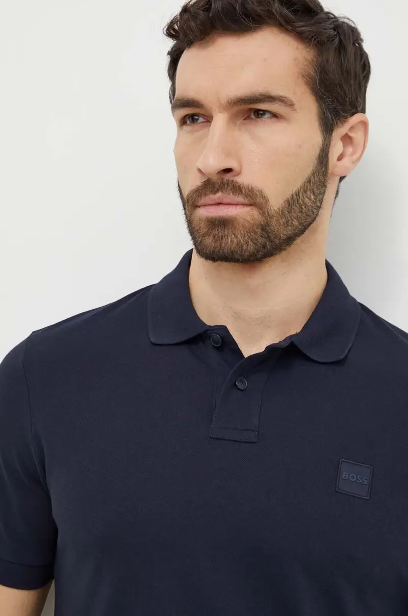 Boss Orange Polo Uomo Blu 3133172 miniatura 3