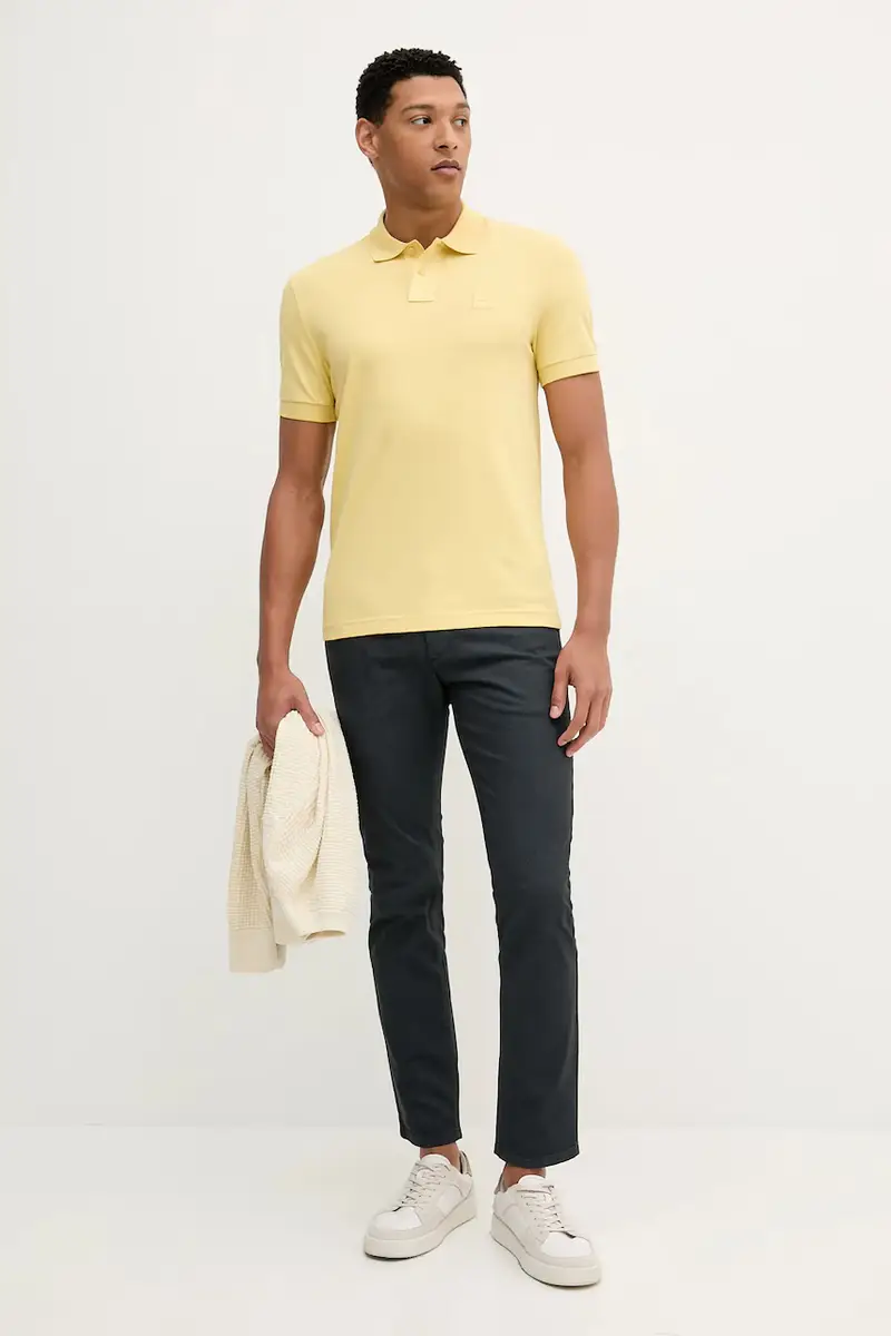 Boss Orange Polo Uomo Giallo 3134109 miniatura 2