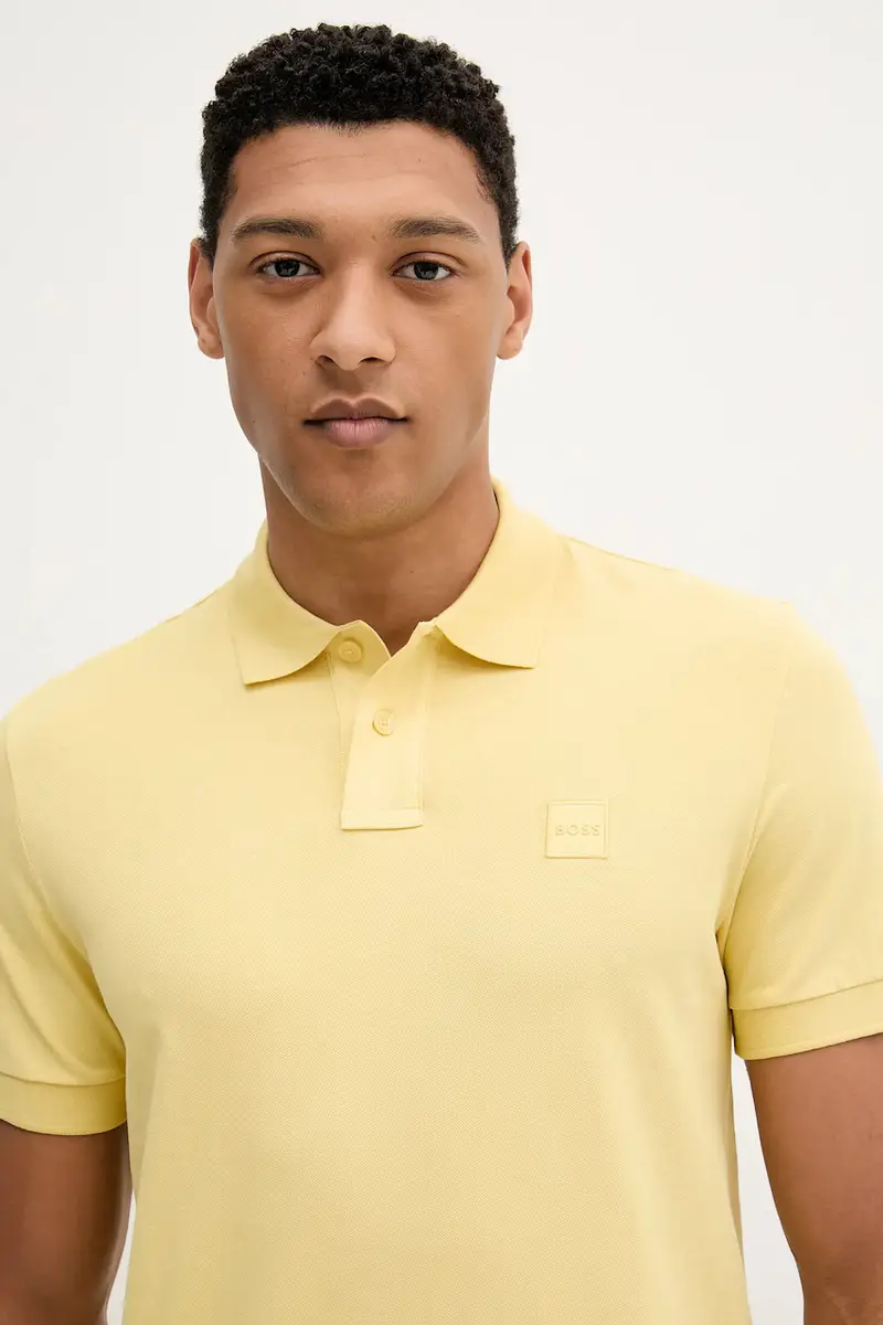Boss Orange Polo Uomo Giallo 3134109 miniatura 4