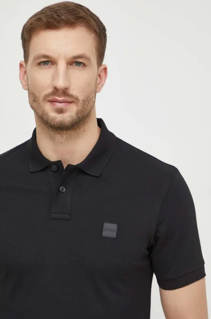 Boss Orange Polo Uomo Nero 2984800 miniatura 4