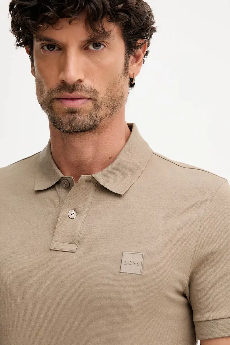 Boss Orange Polo Uomo Beige 3568761 miniatura 4