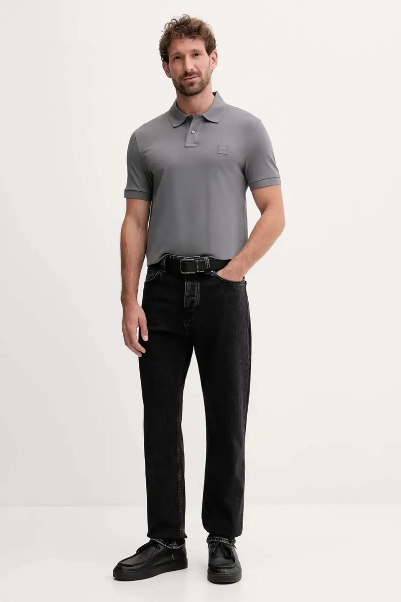 Boss Orange Polo Uomo Grigio 3608974 miniatura 2