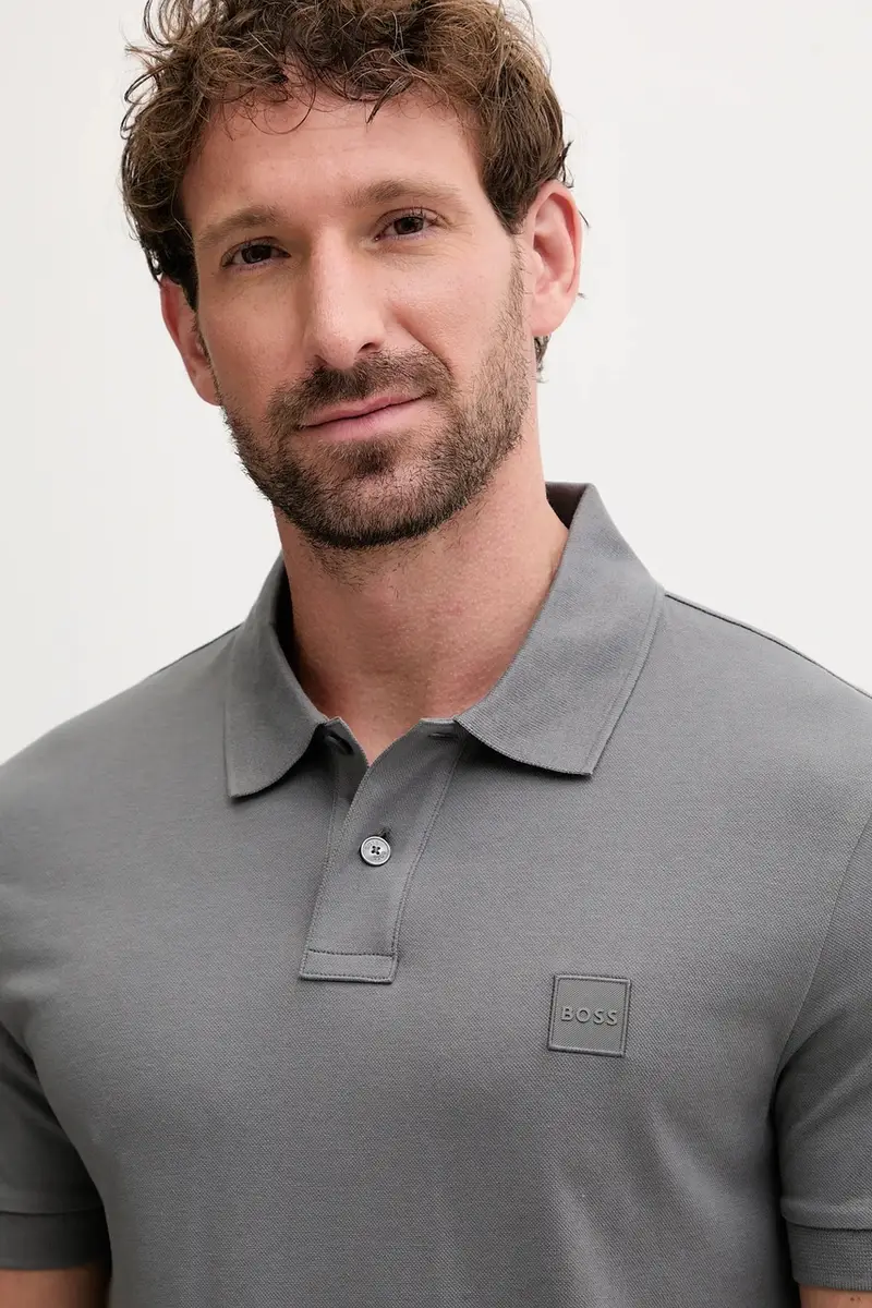 Boss Orange Polo Uomo Grigio 3608974 miniatura 4