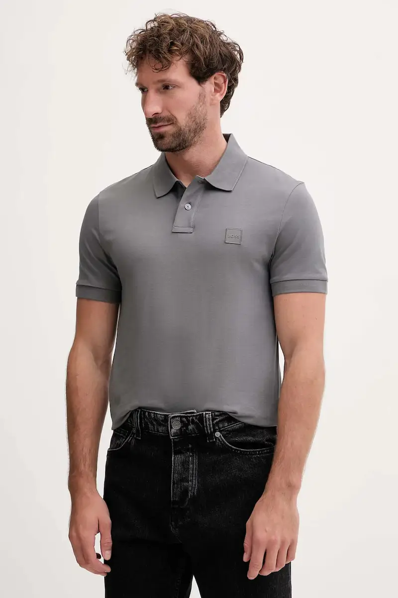Boss Orange Polo Uomo Nero 3608974