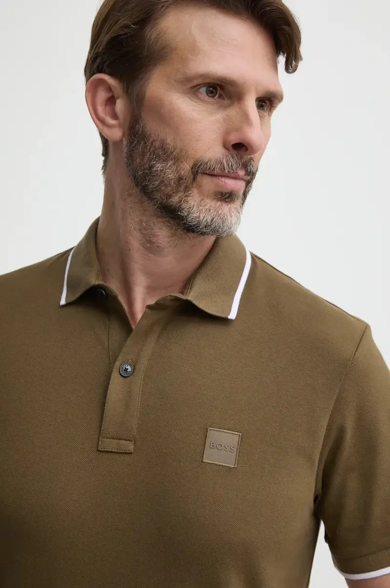 Boss Orange Polo Uomo Verde 3349163 miniatura 4