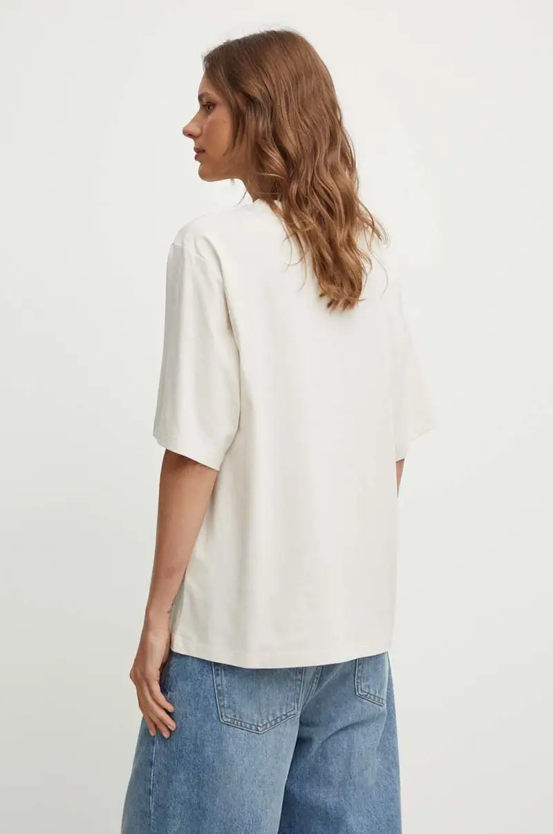 Boss Orange T-shirt Donna Beige 3120886 miniatura 3