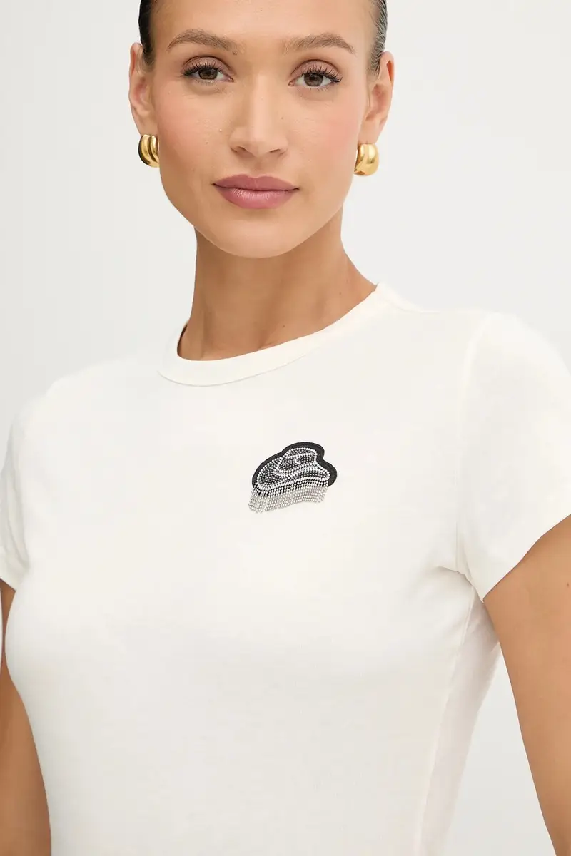 Boss Orange T-shirt Donna Beige 3123352 miniatura 3