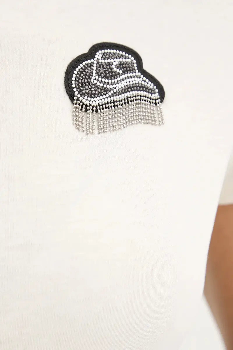 Boss Orange T-shirt Donna Beige 3123352 miniatura 4