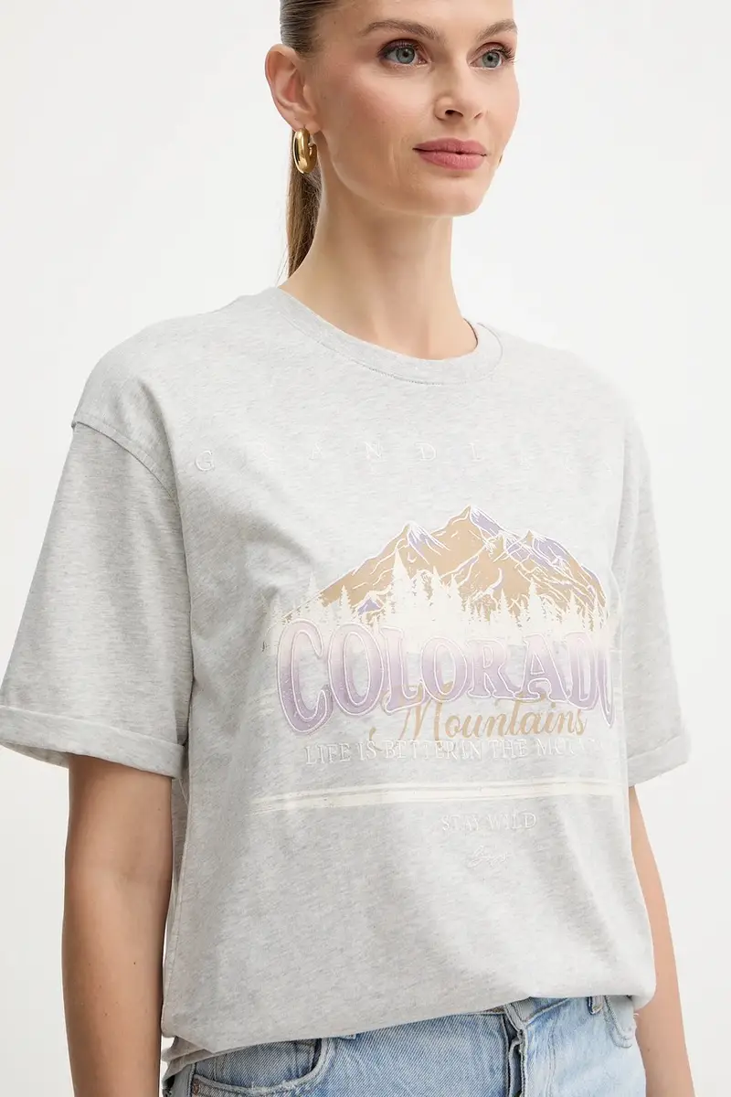 Boss Orange T-shirt Donna Grigio 3611272 miniatura 4