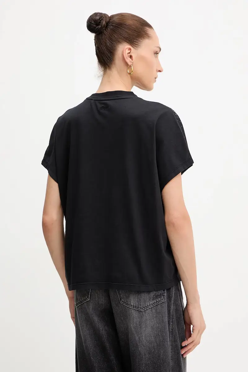 Boss Orange T-shirt Donna Nero 3648351 miniatura 3