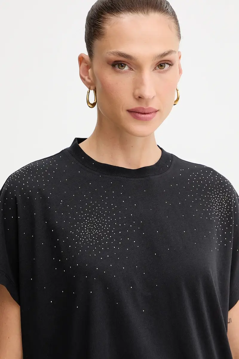 Boss Orange T-shirt Donna Nero 3648351 miniatura 4