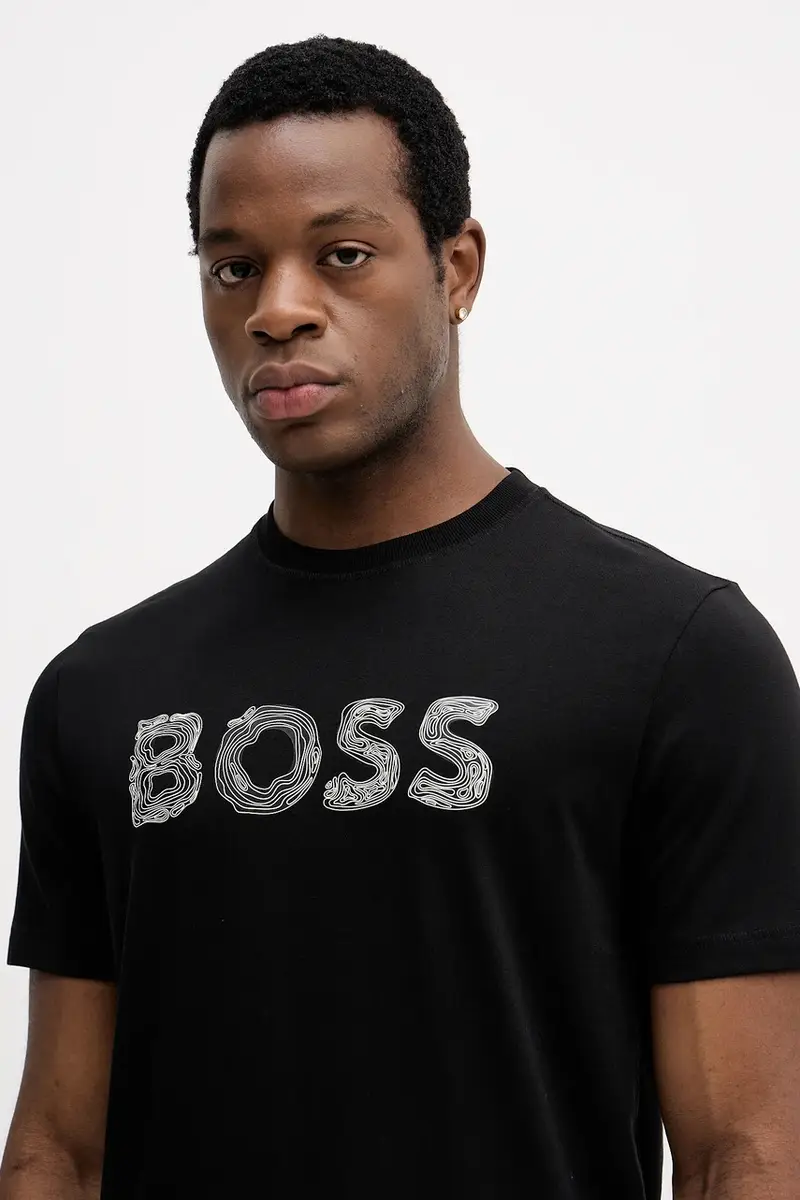 Boss Orange T-shirt Uomo Nero 3920006 miniatura 4