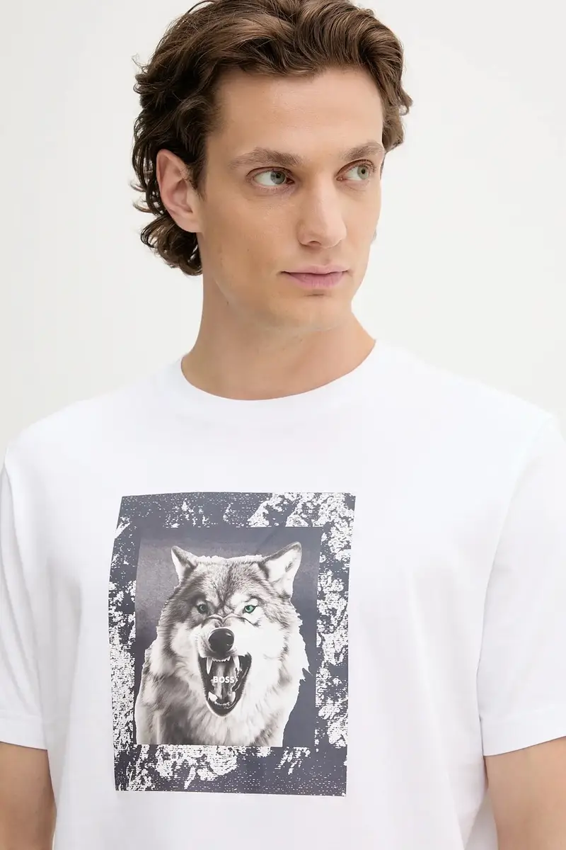 Boss Orange T-shirt Uomo Beige 3124953 miniatura 4