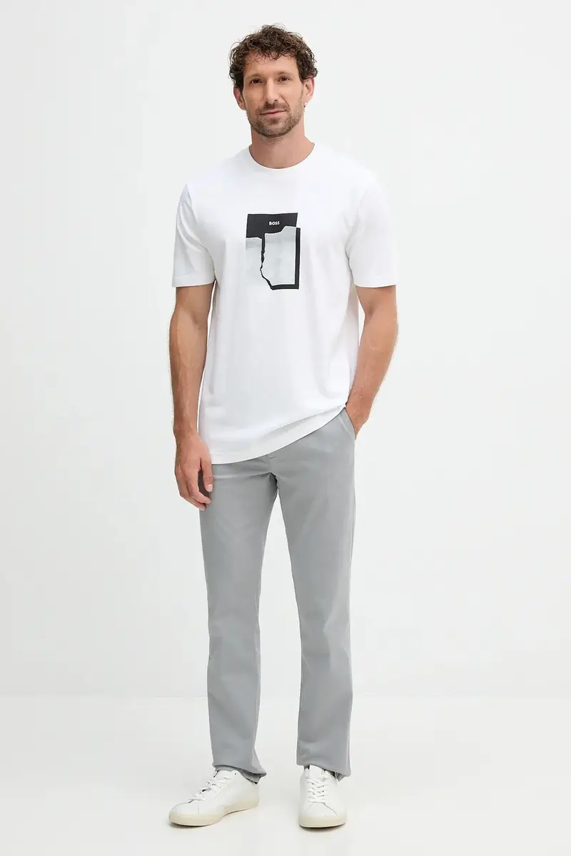 Boss Orange T-shirt Uomo Beige 3423487 miniatura 2