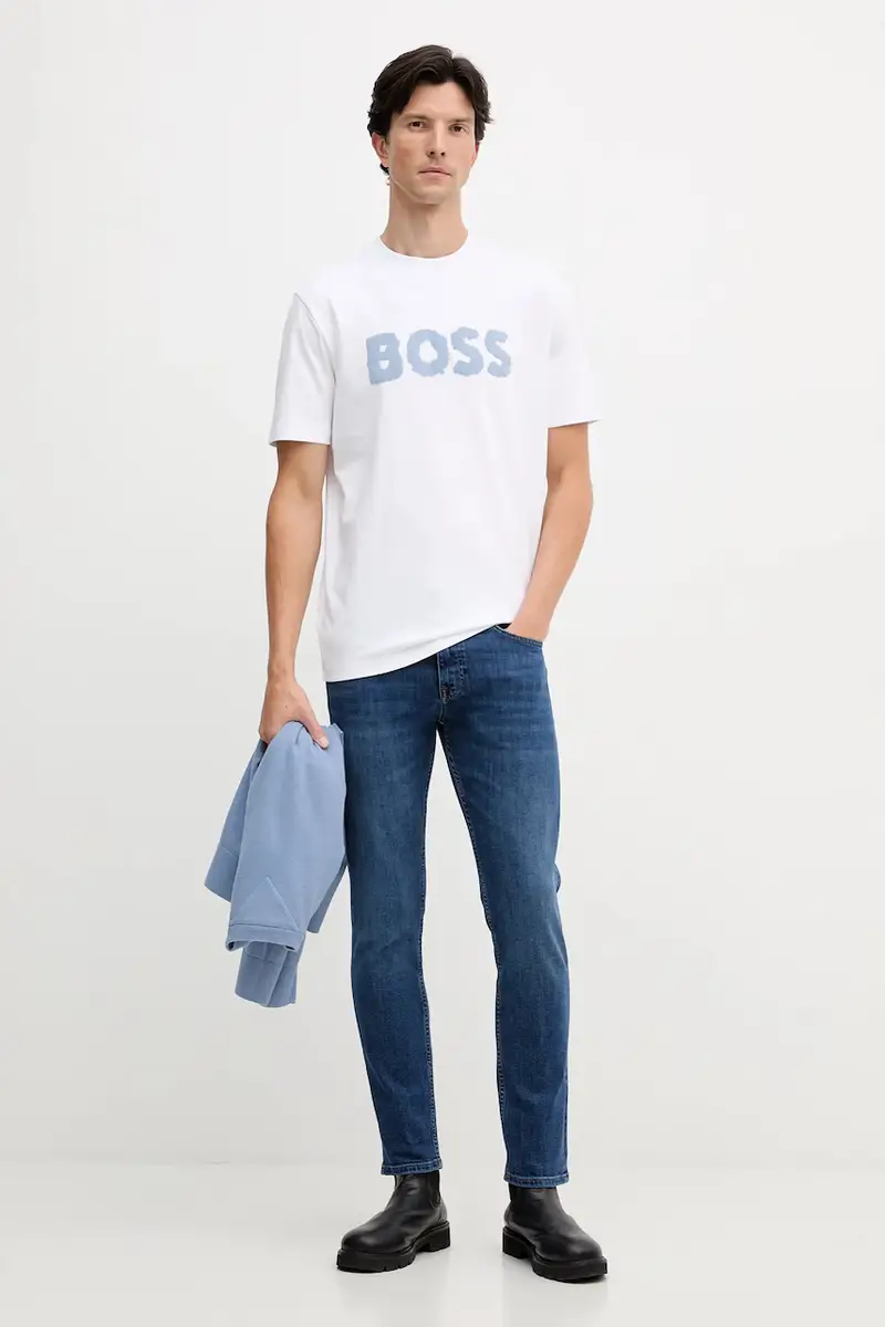 Boss Orange T-shirt Uomo Bianco 3578184 miniatura 2
