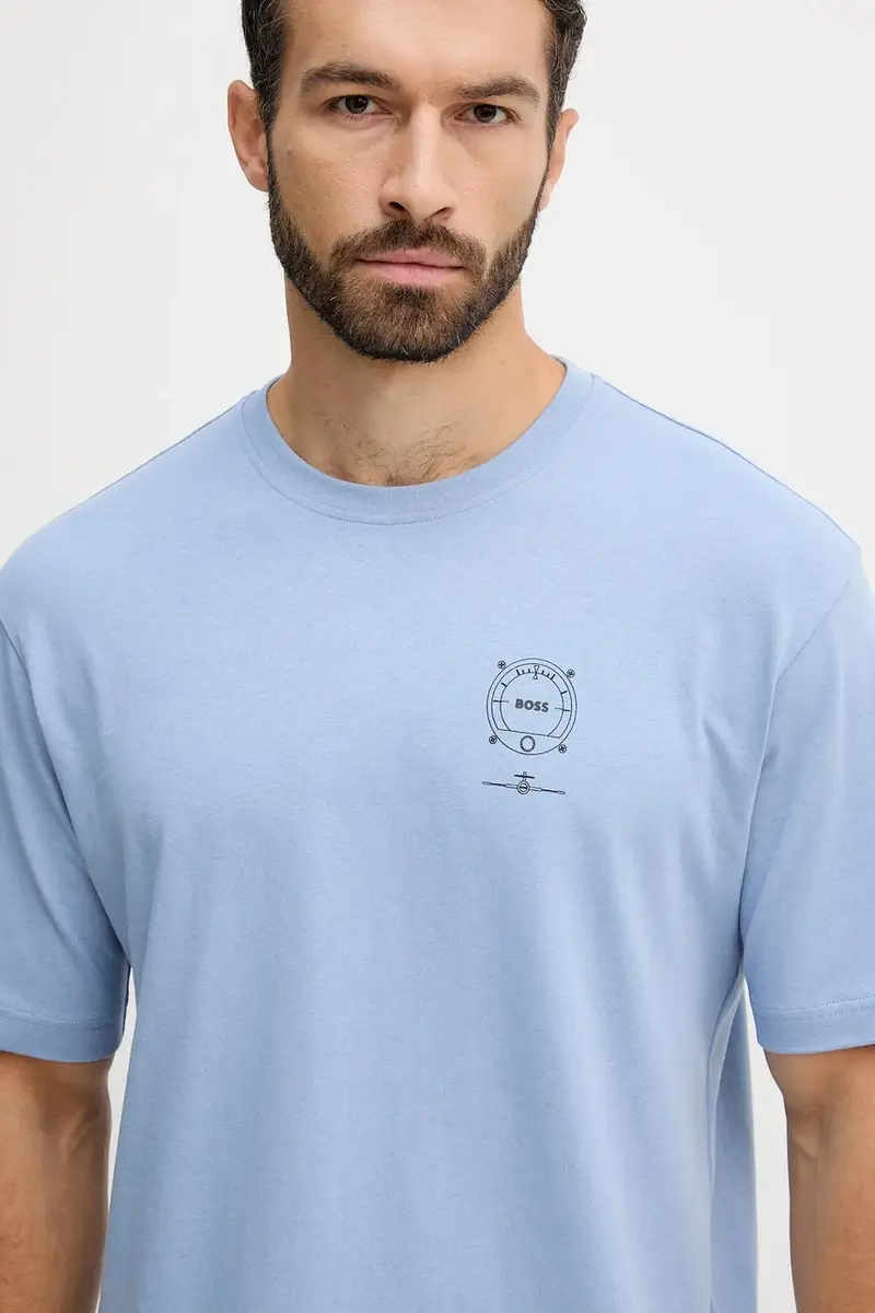 Boss Orange T-shirt Uomo Blu 3245655 miniatura 4