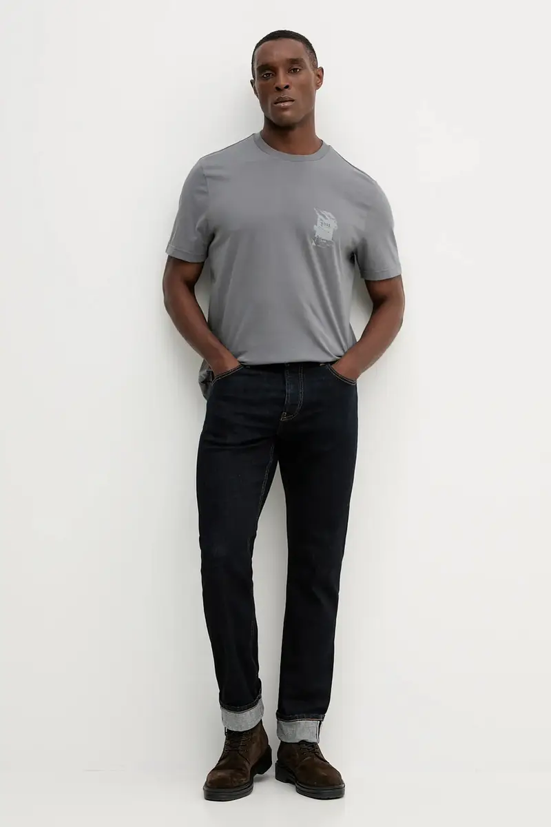 Boss Orange T-shirt Uomo Grigio 3770465 miniatura 2