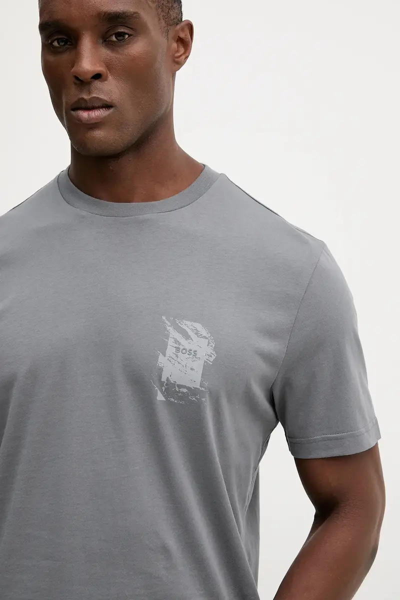Boss Orange T-shirt Uomo Grigio 3770465 miniatura 4